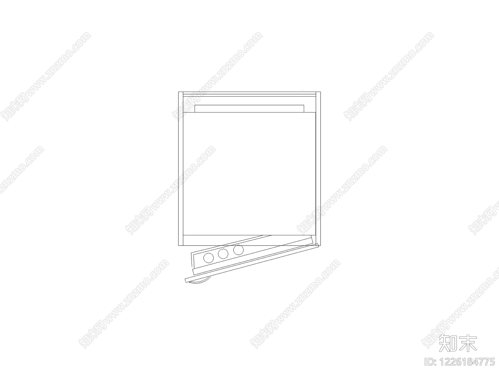 柜子cad施工图下载【ID:1226184775】