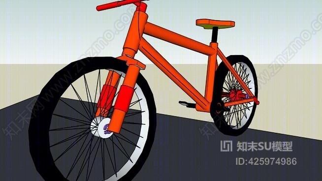 物理自行车SU模型下载【ID:425974986】