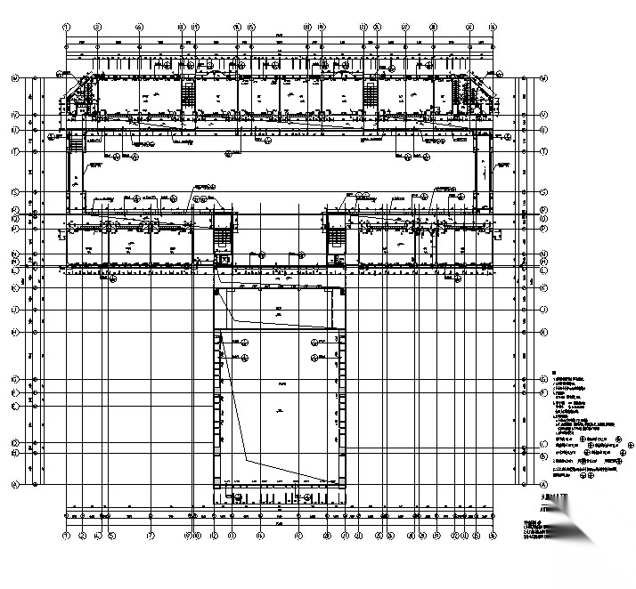 [深圳]六层框架结构中学建筑施工图（含结构专业）cad施工图下载【ID:167223105】