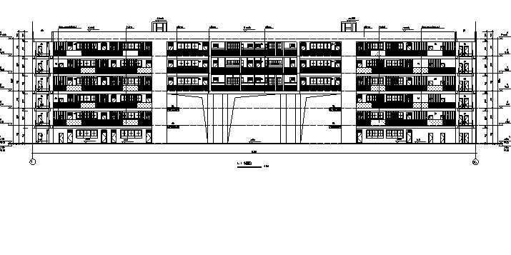 [深圳]六层框架结构中学建筑施工图（含结构专业）cad施工图下载【ID:167223105】