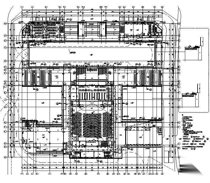 [深圳]六层框架结构中学建筑施工图（含结构专业）cad施工图下载【ID:167223105】