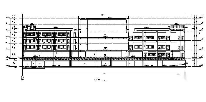 [深圳]六层框架结构中学建筑施工图（含结构专业）cad施工图下载【ID:167223105】