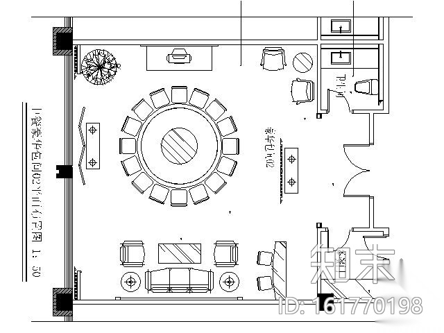 中餐厅豪华包房施工图施工图下载【ID:161770198】
