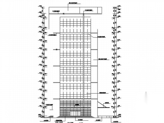 [河北]13层现代风格县级人民医院建筑设计施工图cad施工图下载【ID:165608184】