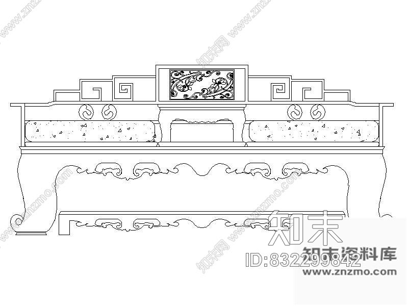 图块/节点中式家具021cad施工图下载【ID:832299842】