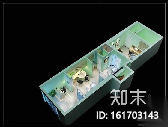 [南京]现代专业牙科诊所室内装修施工图（含效果）cad施工图下载【ID:161703143】