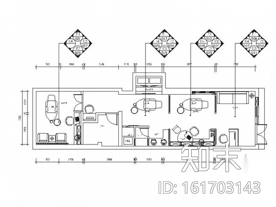 [南京]现代专业牙科诊所室内装修施工图（含效果）施工图下载【ID:161703143】