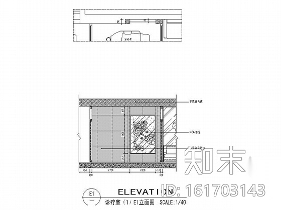 [南京]现代专业牙科诊所室内装修施工图（含效果）cad施工图下载【ID:161703143】