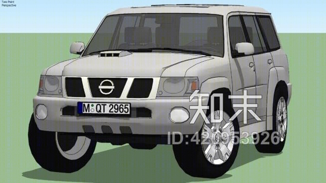 日产巡逻联检组在3.0SU模型下载【ID:420953926】