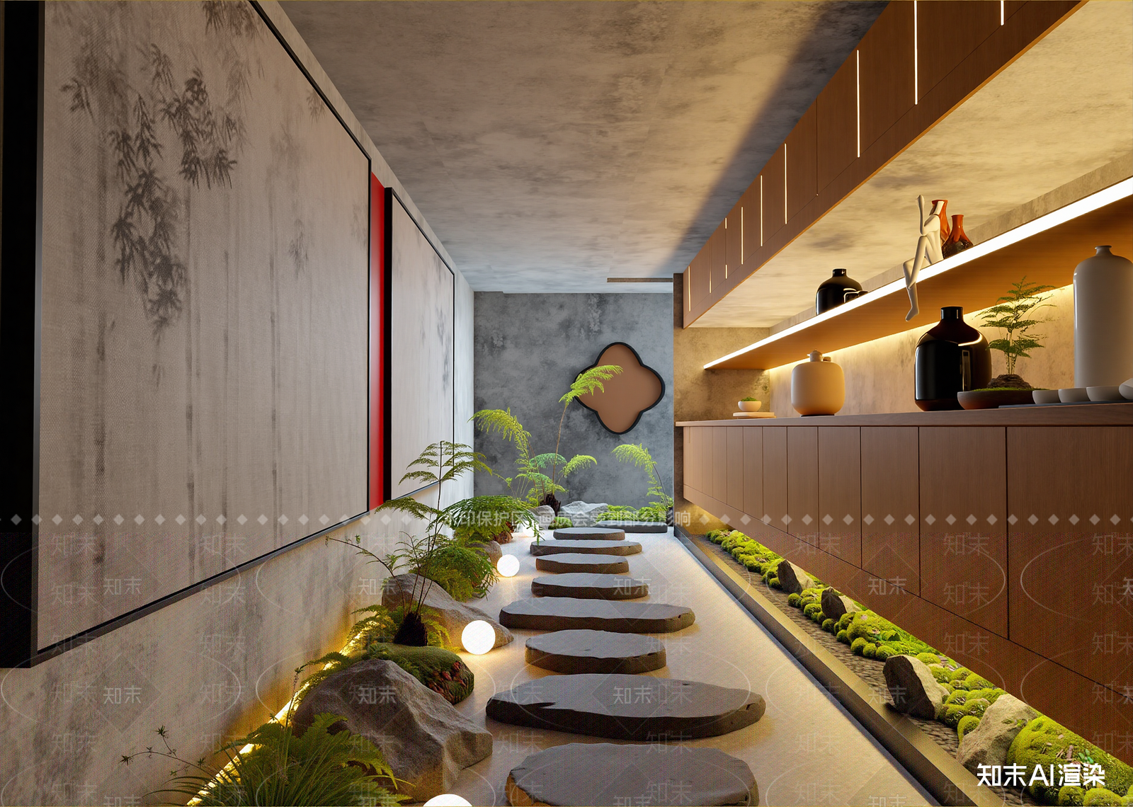 新中式茶馆3D模型下载【ID:1214560749】
