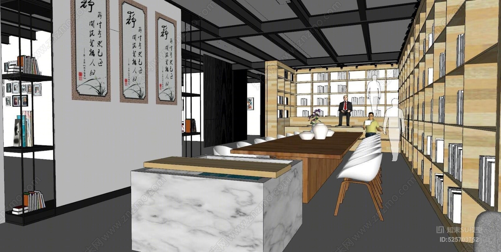 娱乐室娱乐大厅SU模型下载【ID:525703752】