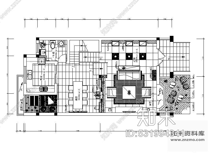 施工图新古典风格别墅装修图(含实景)cad施工图下载【ID:531994341】