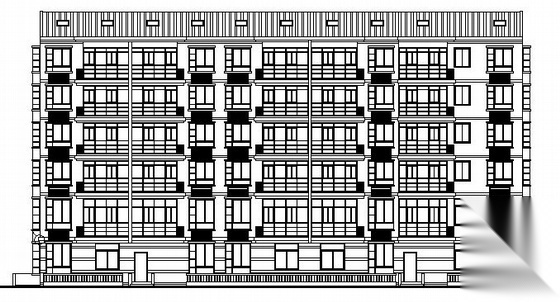 花园路某六层建筑结构施工图cad施工图下载【ID:149844158】