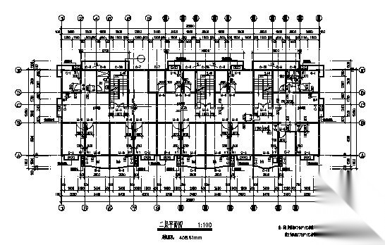 花园路某六层建筑结构施工图cad施工图下载【ID:149844158】