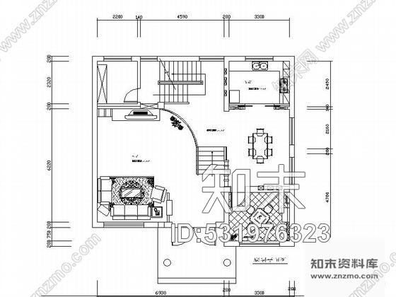 某三层别墅室内装修图cad施工图下载【ID:531976323】