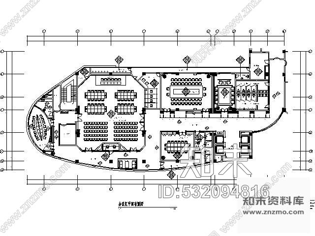 施工图1200平米会议区装饰施工图cad施工图下载【ID:532094816】