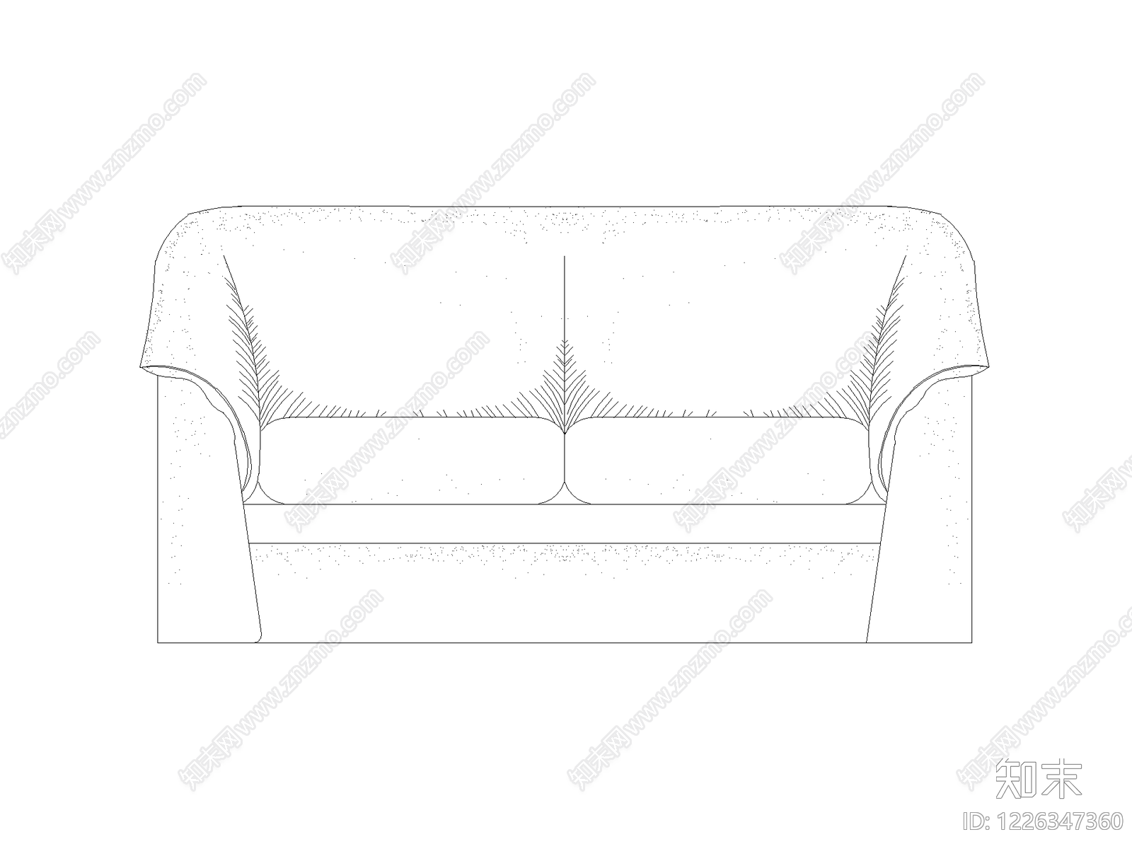 现代沙发CAD图纸