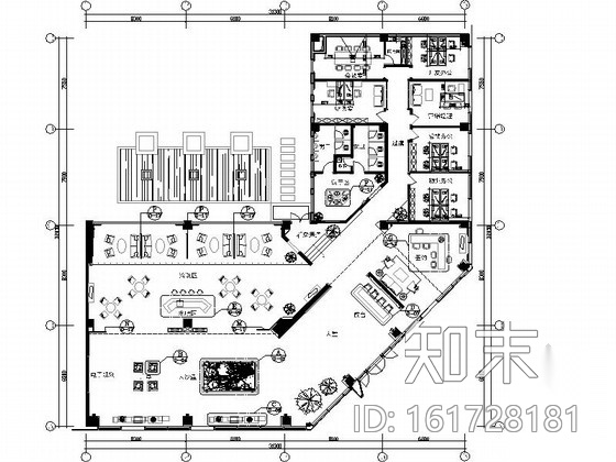 [惠州]中式风格花园小区售楼处室内装修图（含效果）cad施工图下载【ID:161728181】