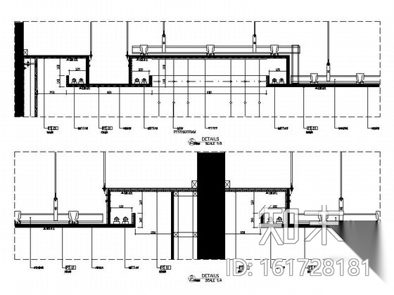 [惠州]中式风格花园小区售楼处室内装修图（含效果）cad施工图下载【ID:161728181】