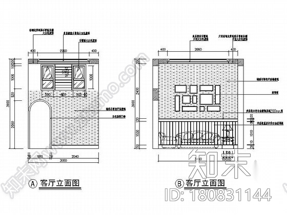 [沈阳]清新田园风格跃层样板间装修图（含效果实景）cad施工图下载【ID:180831144】