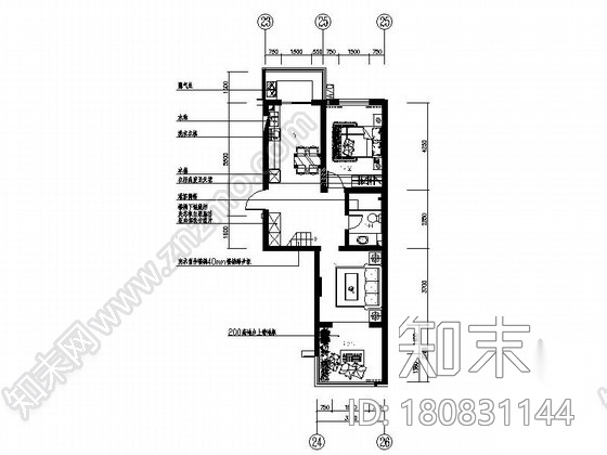 [沈阳]清新田园风格跃层样板间装修图（含效果实景）cad施工图下载【ID:180831144】