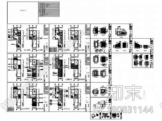 [沈阳]清新田园风格跃层样板间装修图（含效果实景）cad施工图下载【ID:180831144】