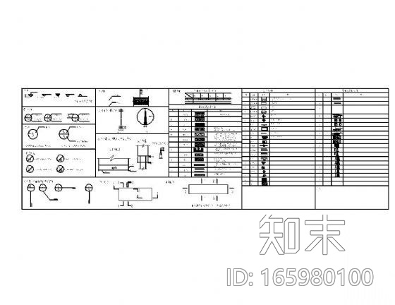 制图GB符号规范集cad施工图下载【ID:165980100】