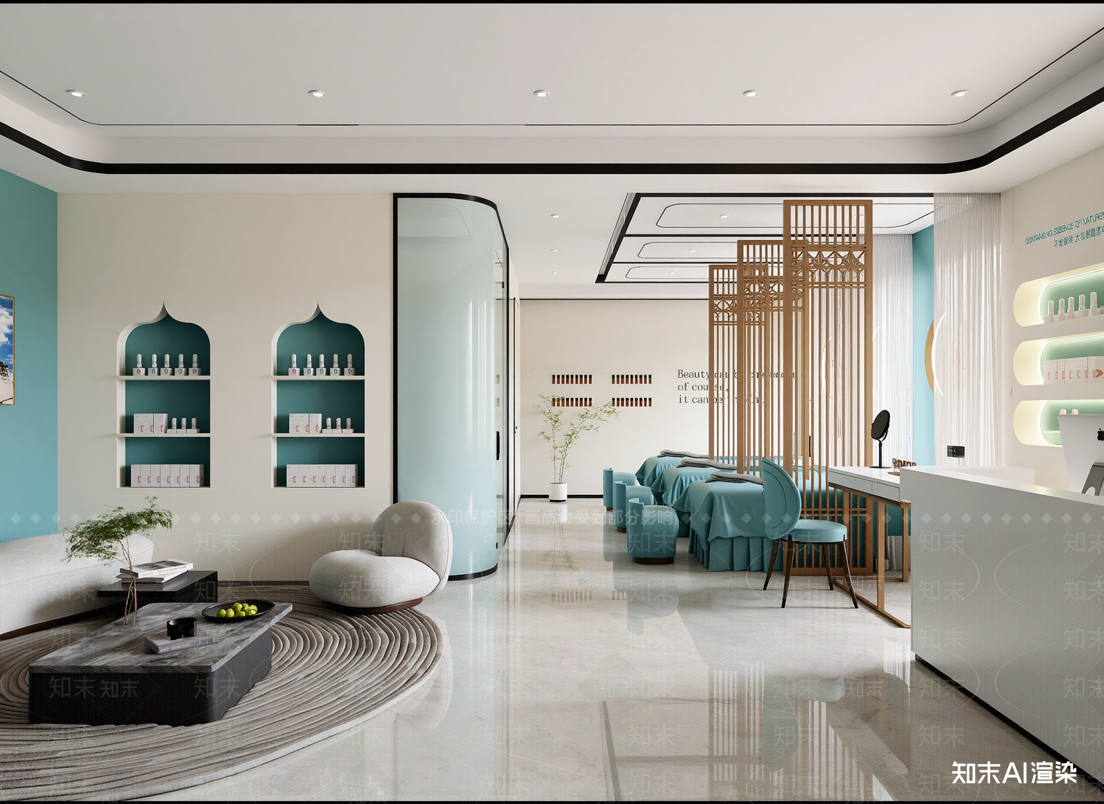 现代美容院3D模型下载【ID:1214298608】
