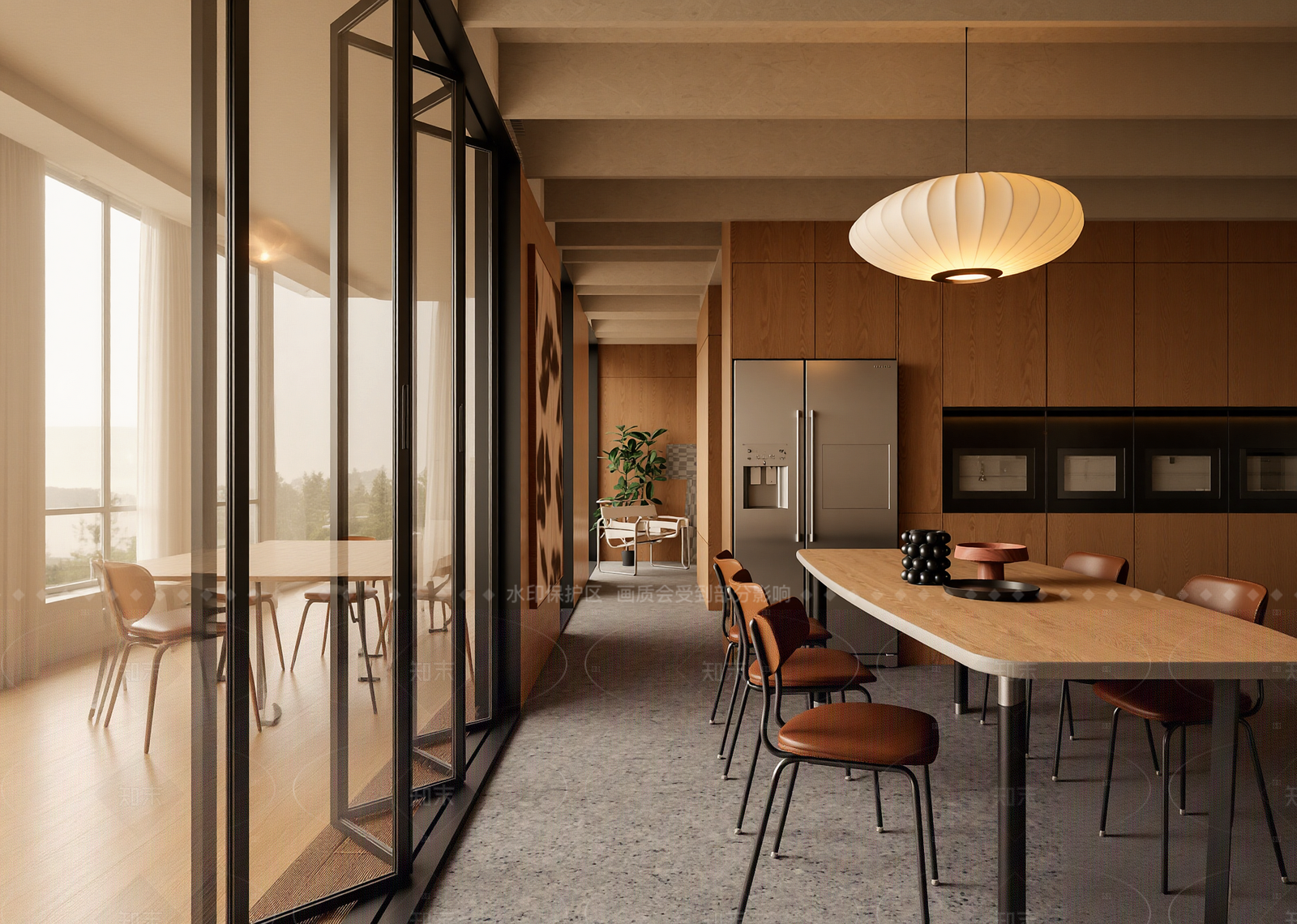 现代茶水间3D模型下载【ID:1214564428】