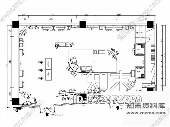 施工图湖北某商场名品专卖店室内装修施工图含效果cad施工图下载【ID:532072759】