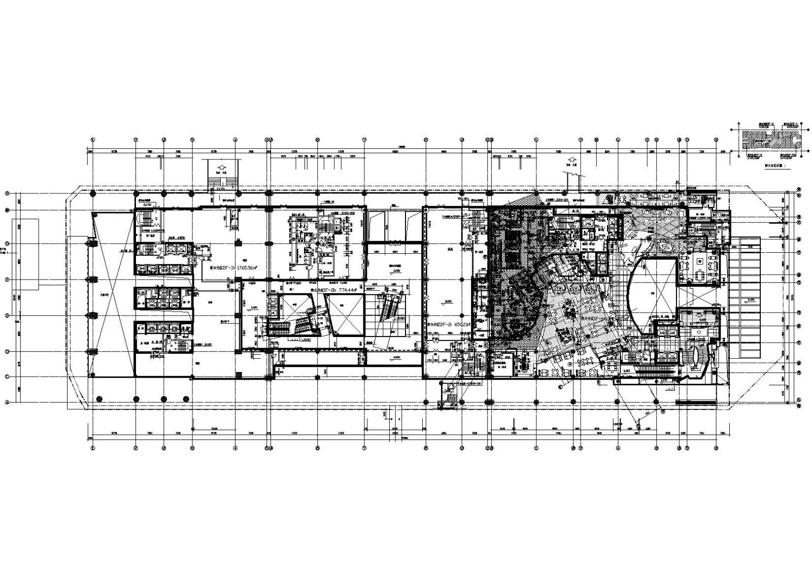 深圳知名超高层框架结构酒店建筑项目施工图cad施工图下载【ID:160731168】