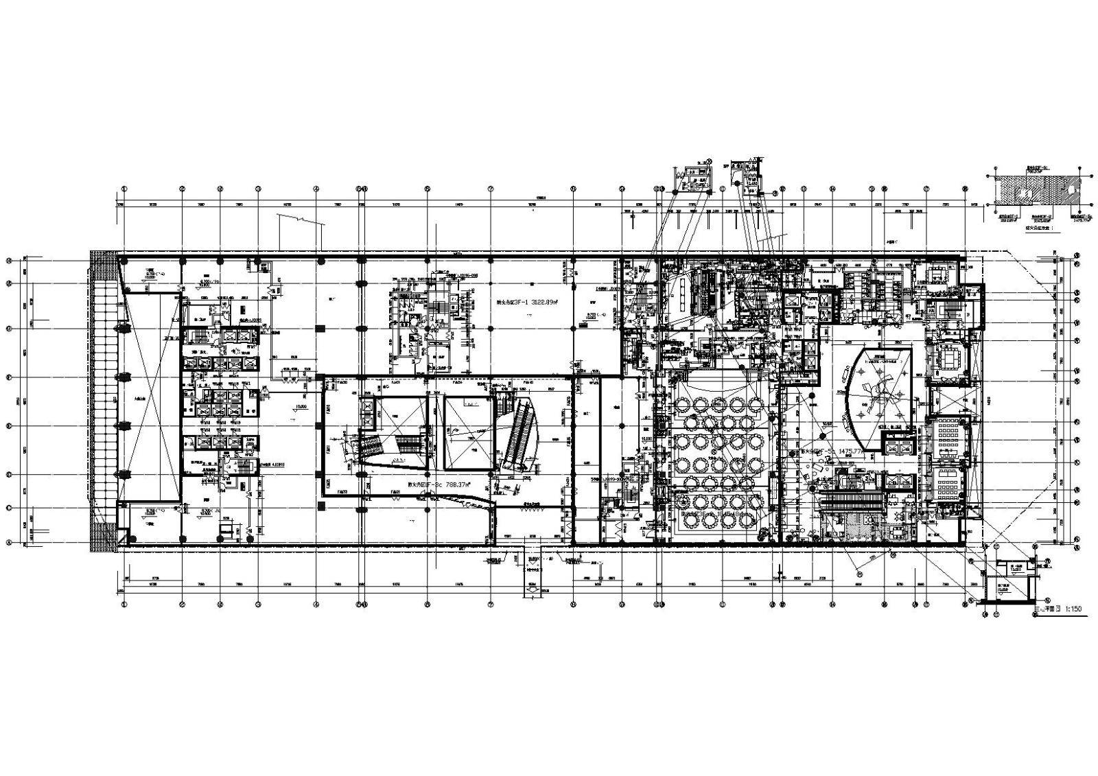 深圳知名超高层框架结构酒店建筑项目施工图cad施工图下载【ID:160731168】