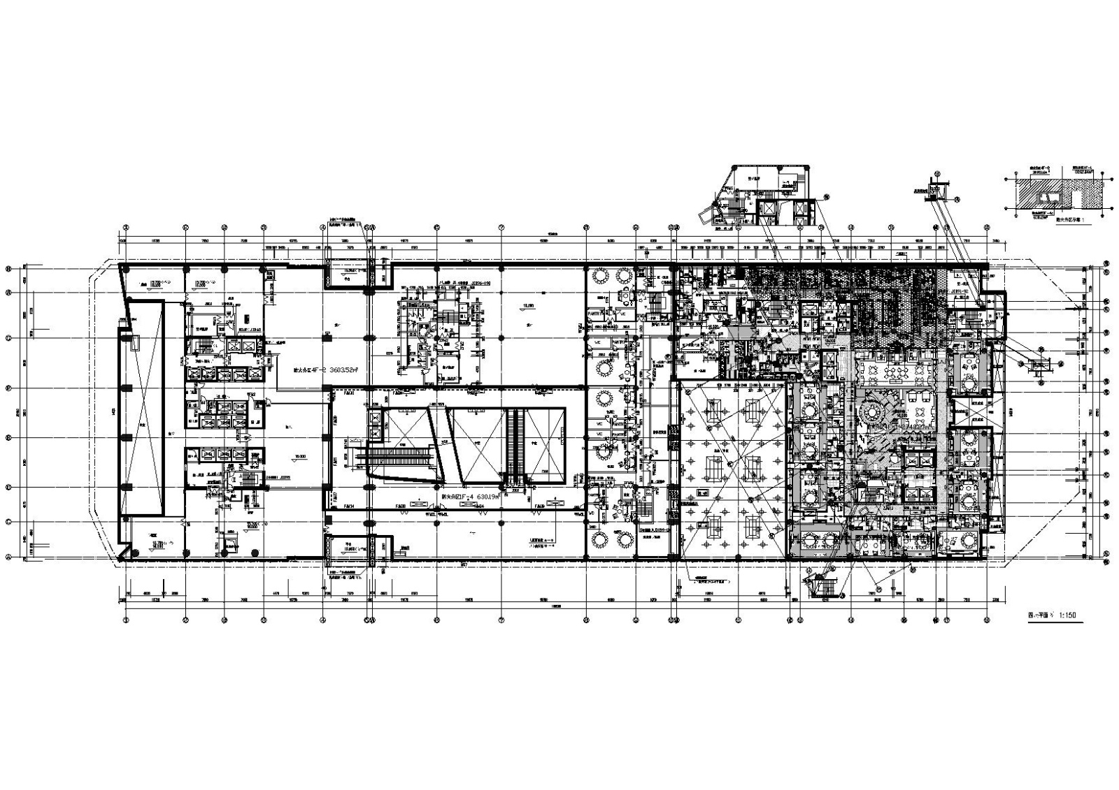 深圳知名超高层框架结构酒店建筑项目施工图cad施工图下载【ID:160731168】