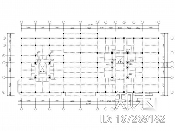 [深圳]3栋宿舍楼加固结构施工图cad施工图下载【ID:167269182】