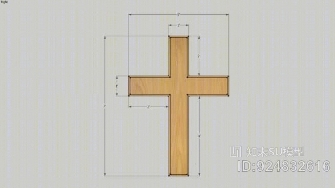 木十字架SU模型下载【ID:924832616】
