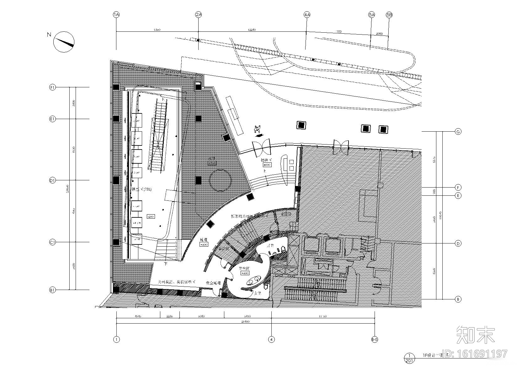 [上海]李玮珉-瑞安房地产上海公寓展厅全套CAD施工图+...cad施工图下载【ID:161691197】