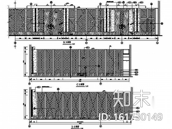 会议中心2号会议室装修图cad施工图下载【ID:161730149】