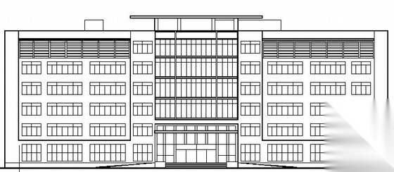 某六层办公楼建筑方案图cad施工图下载【ID:151431163】