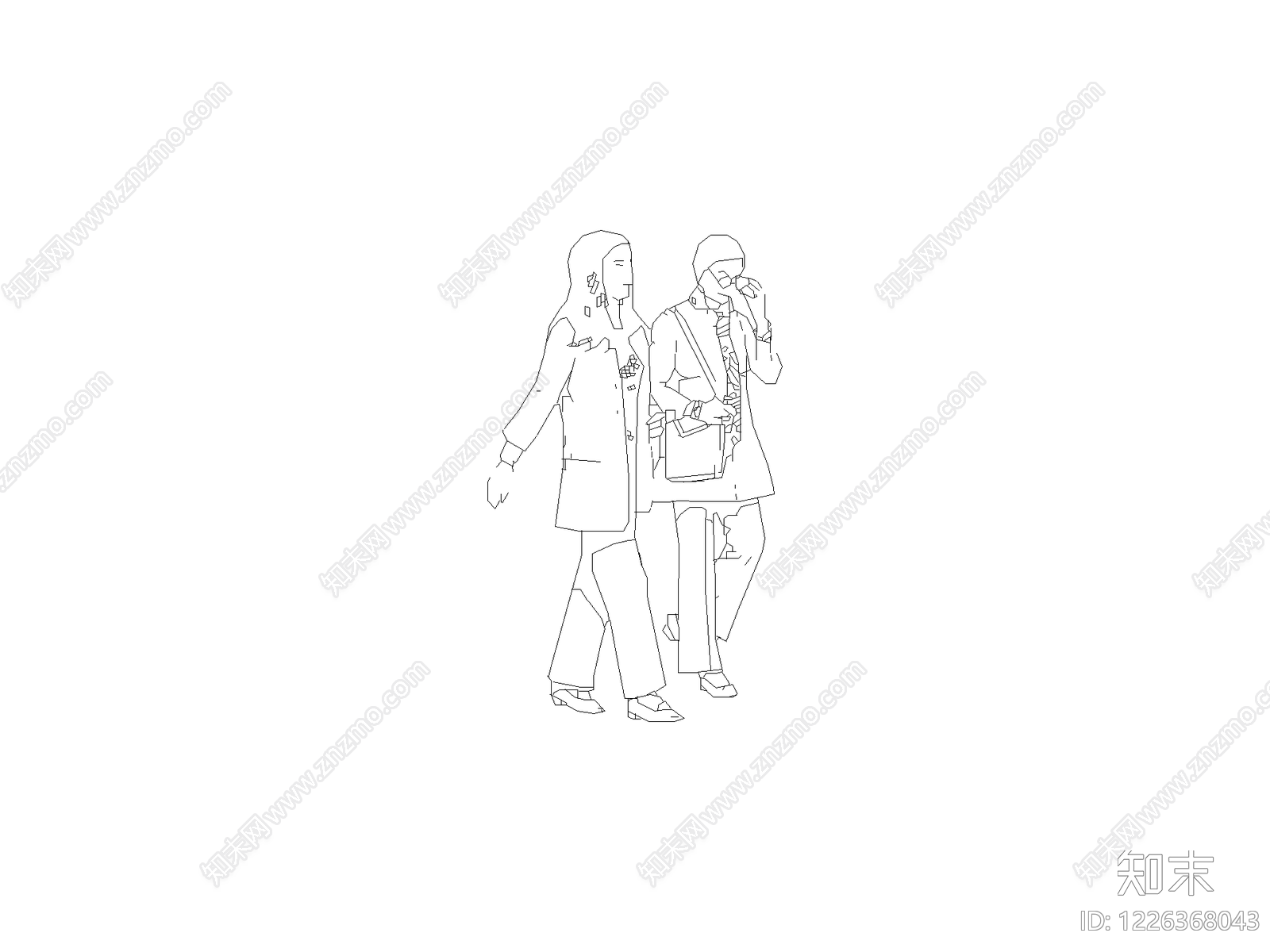 人物cad施工图下载【ID:1226368043】