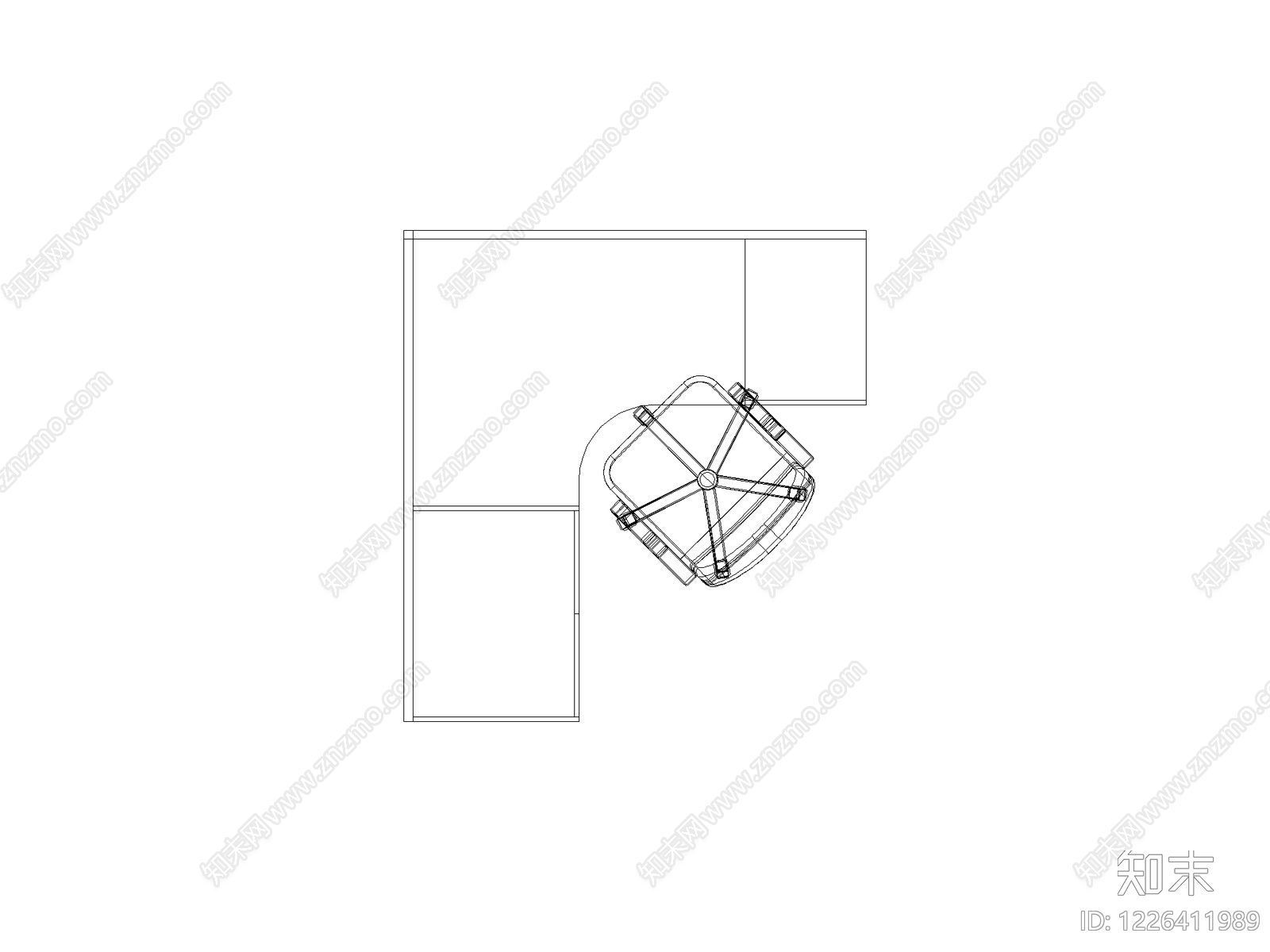 现代椅子CAD图纸
