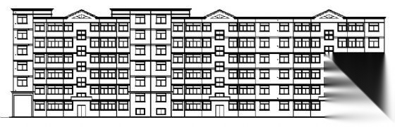 某六层住宅楼建筑施工图cad施工图下载【ID:149573155】