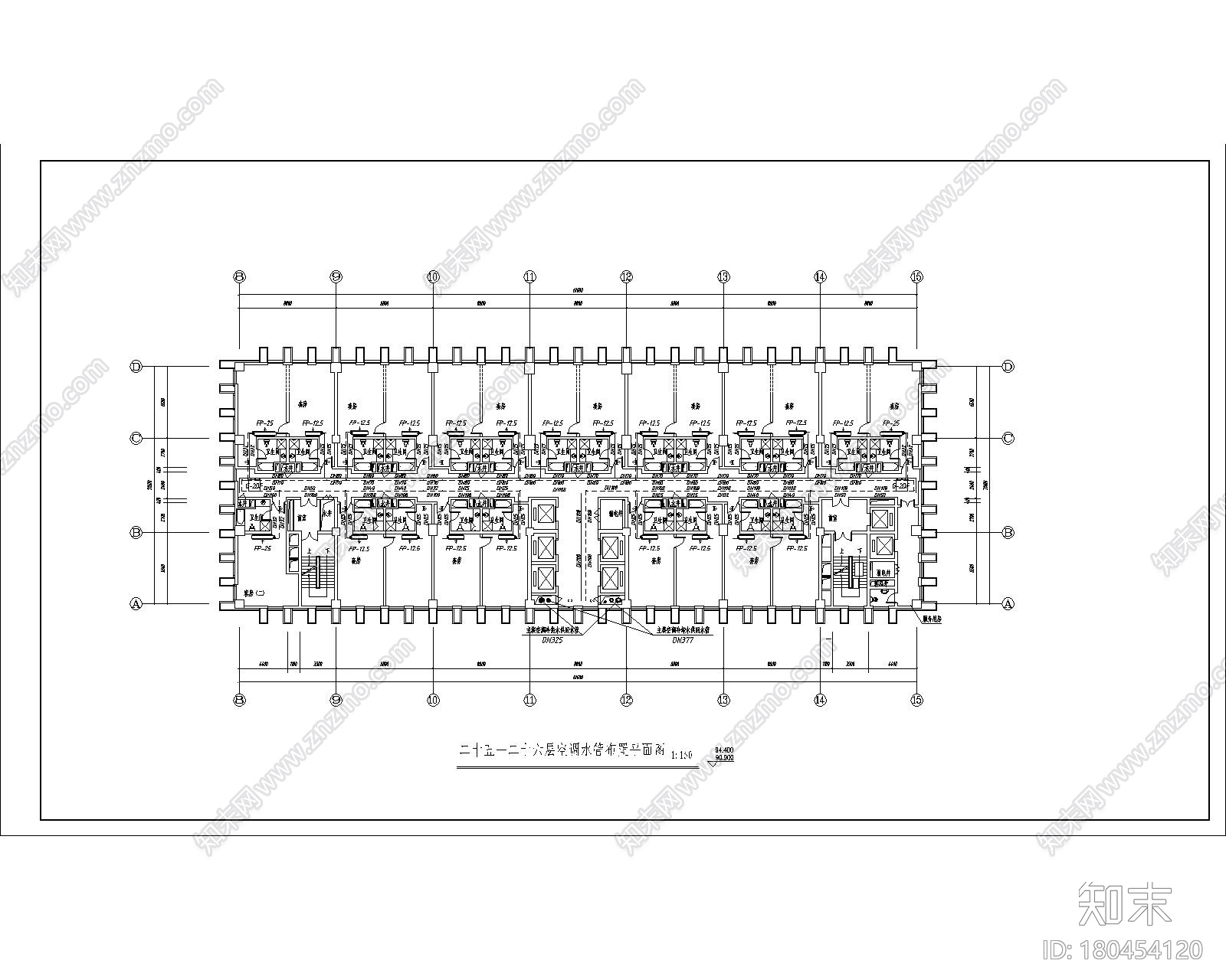 [河南]某高层酒店暖通设计图施工图下载【ID:180454120】