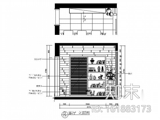 [江西]亚太银奖现代两居室施工图（含实景）cad施工图下载【ID:161883173】