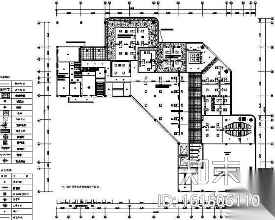 某公司办公室设计装修图cad施工图下载【ID:161806110】