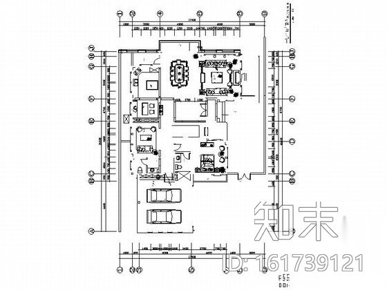 [重庆]精美绝伦豪华双层别墅室内装修施工图（含实景）cad施工图下载【ID:161739121】