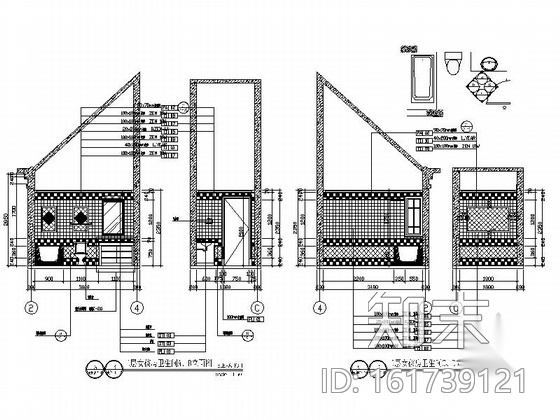 [重庆]精美绝伦豪华双层别墅室内装修施工图（含实景）cad施工图下载【ID:161739121】