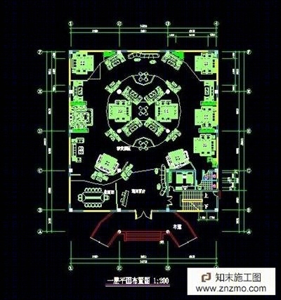 展示厅装修设计图施工图下载【ID:76949667】