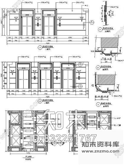 图块/节点电梯间详图Ⅳ施工图下载【ID:832251767】