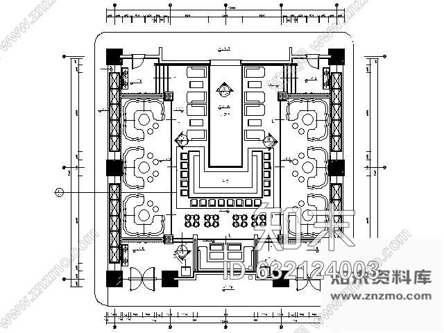 施工图广东五星级酒店夜总会大厅施工图施工图下载【ID:632124003】