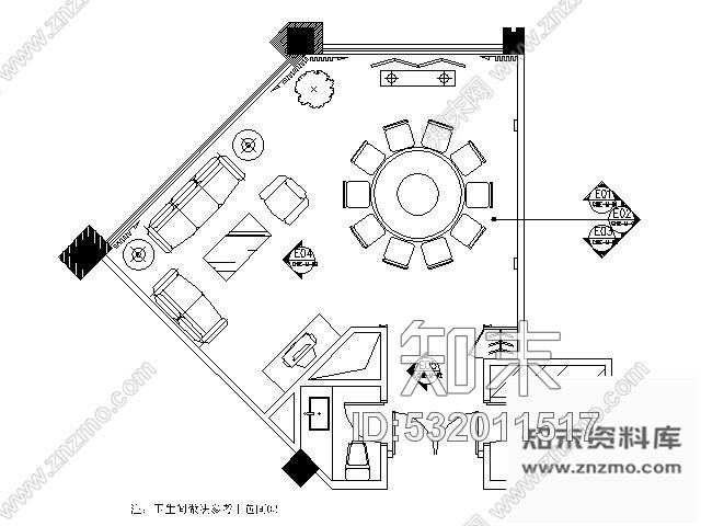 施工图中餐厅中包间施工图cad施工图下载【ID:532011517】